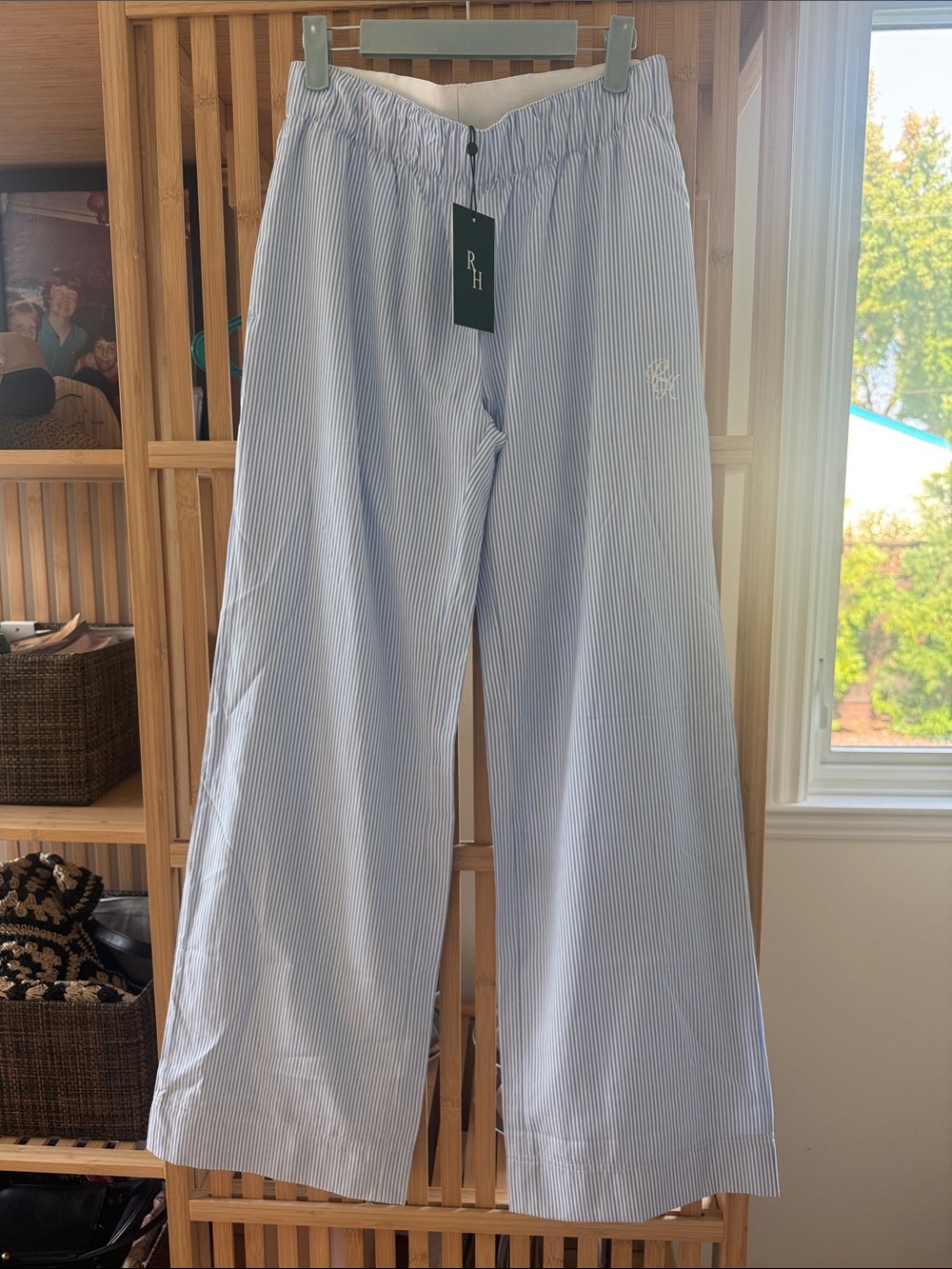 Harrison Boxer Stripe Pant in Blue